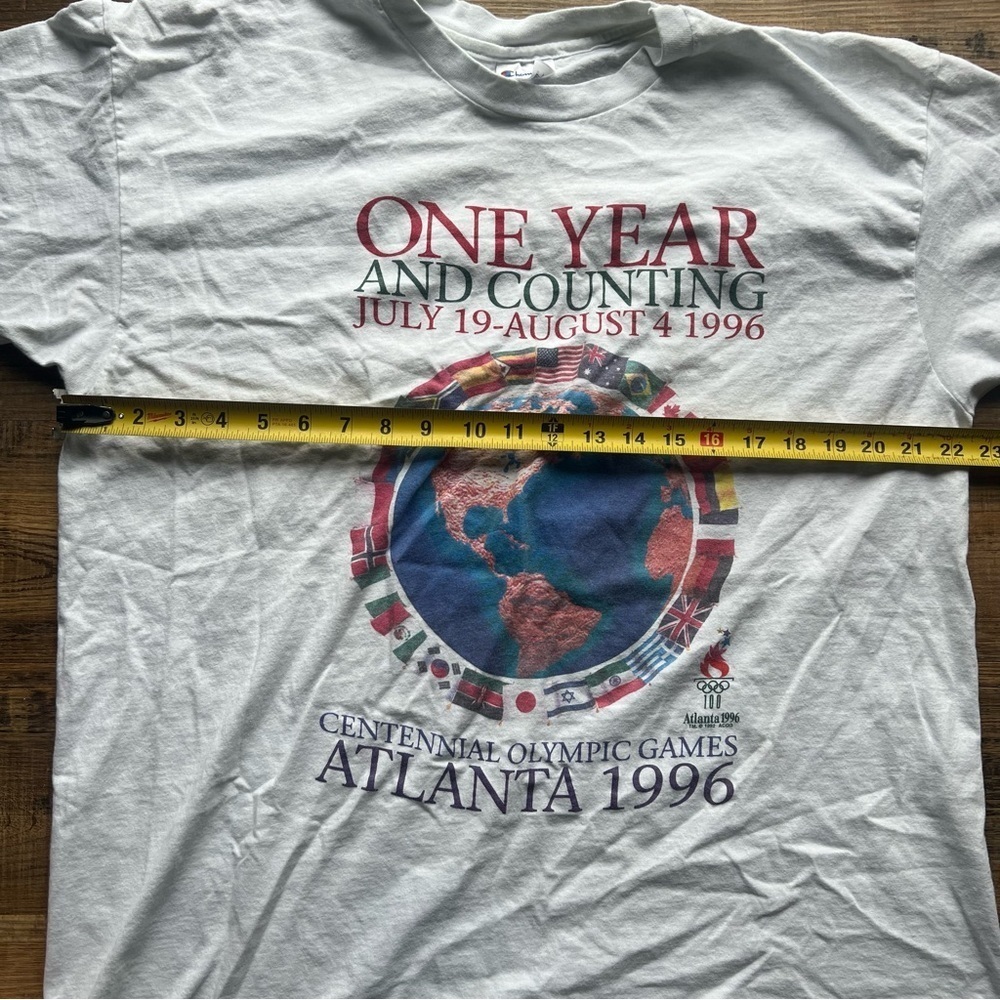 Vtg Champion 1996 Atlanta Olympics Men’s T Shirt Centennial Summer Games Size XL - Picture 4 of 7